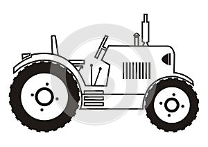 Tractor - coloring