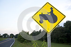 Tractor Crossing Sign