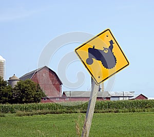 Tractor Crossing Sign