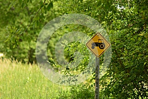 Tractor Crossing Sign