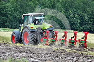 Tractor cultivating