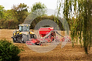 Tractor and cultivating machinery