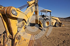 Tractor at a Cunstruction Site