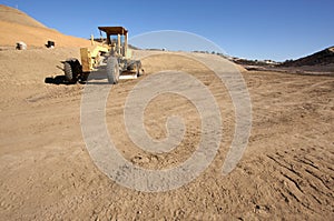 Tractor at a Cunstruction Site