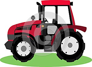 Cute Tractor Cartoon