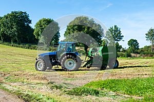 Tractor on the field