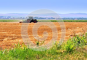 Tractor on a field