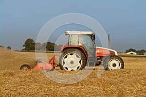 Tractor on the field