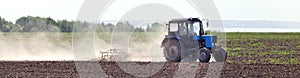 Tractor in a field