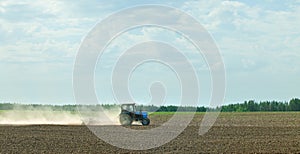 Tractor in a field