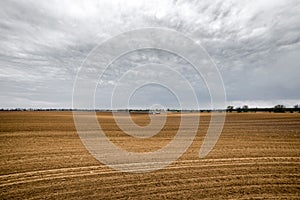 Tractor on the field