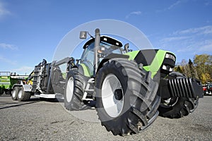 Tractor and giant tires