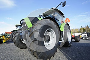 Tractor and giant tires