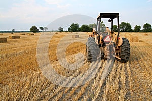 Tractor and Hay