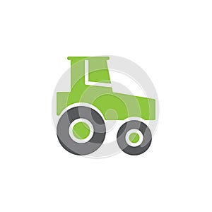 Tractor icon vector