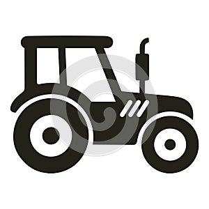 Tractor icon vector isolated