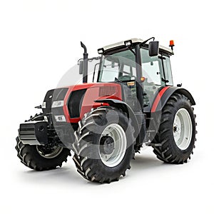 Tractor isolated on white background photo
