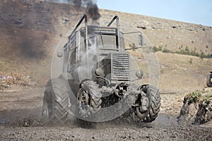 Tractor mud racing