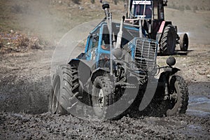 Tractor mud racing