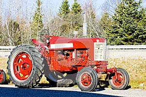 tractor near Jonesboro, Maine, USA photo