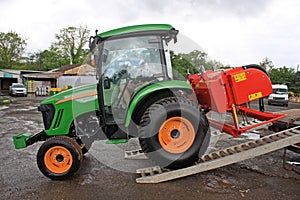 Tractor offloading photo