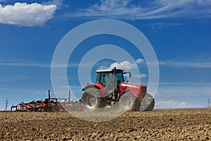 Tractor and Plow