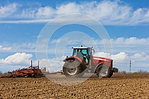 Tractor and Plow