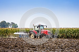 Tractor and plow