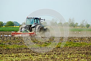 Tractor and plow