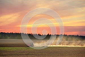 Tractor Plowing photo