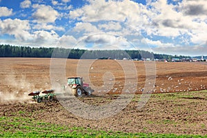 Tractor Plowing photo