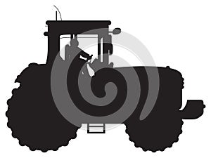Tractor silhouette