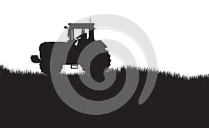 Tractor silhouette