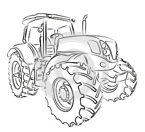 Tractor Sketch.