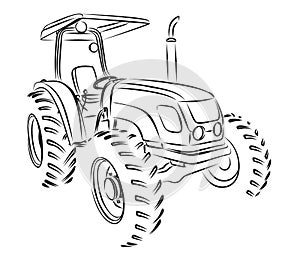 Tractor Sketch.
