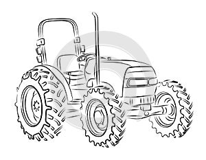 Tractor Sketch.