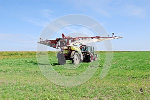 Tractor with sprayer photo