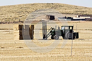 Tractor and straw packages