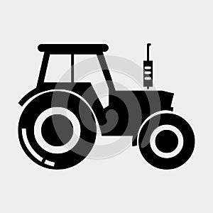 Tractor symbol vector illustration