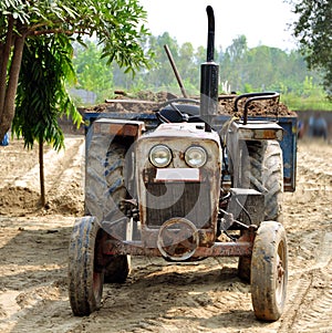 Tractor and trolly