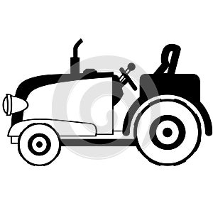 Tractor vector eps illustration by crafteroks