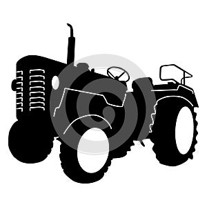 Tractor vector eps illustration by crafteroks