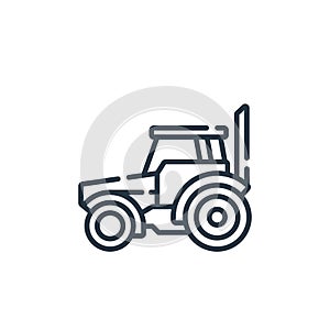 tractor vector icon. tractor editable stroke. tractor linear symbol for use on web and mobile apps, logo, print media. Thin line