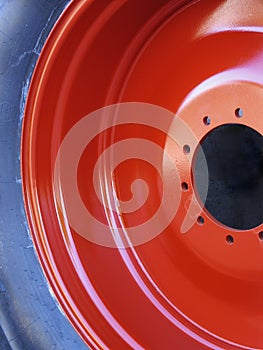 Tractor wheel detail