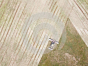 Tractor working in a field
