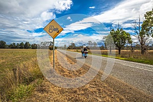 Tractors crossing