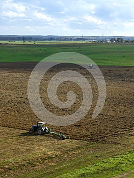 Tractors in the field