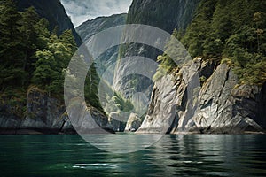 Tracy Arm\'s rugged beauty and glacially carved cliffs