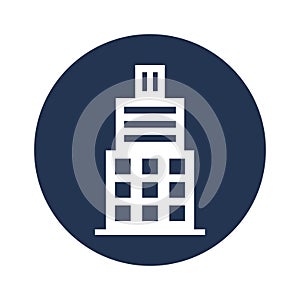 Trade center flat vector icon which can easily modify or edit