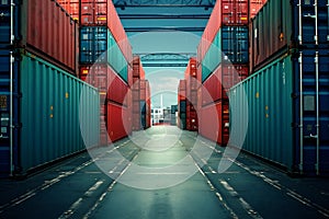 Trade containers transportation business shipping industrial